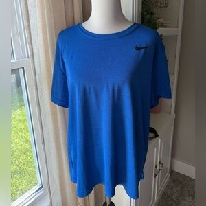 Nike Dri-FIT Blue Athletic Tee Shirt Size Large Standard Fit